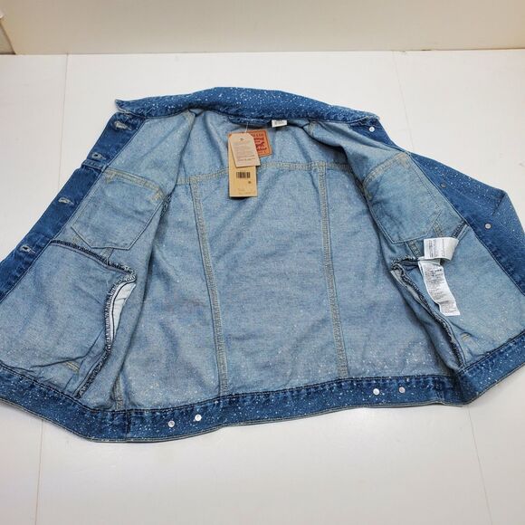 Levi's Premium Original Trucker Jacket Galactic Wash Women's Size Large NWT - Picture 9 of 15